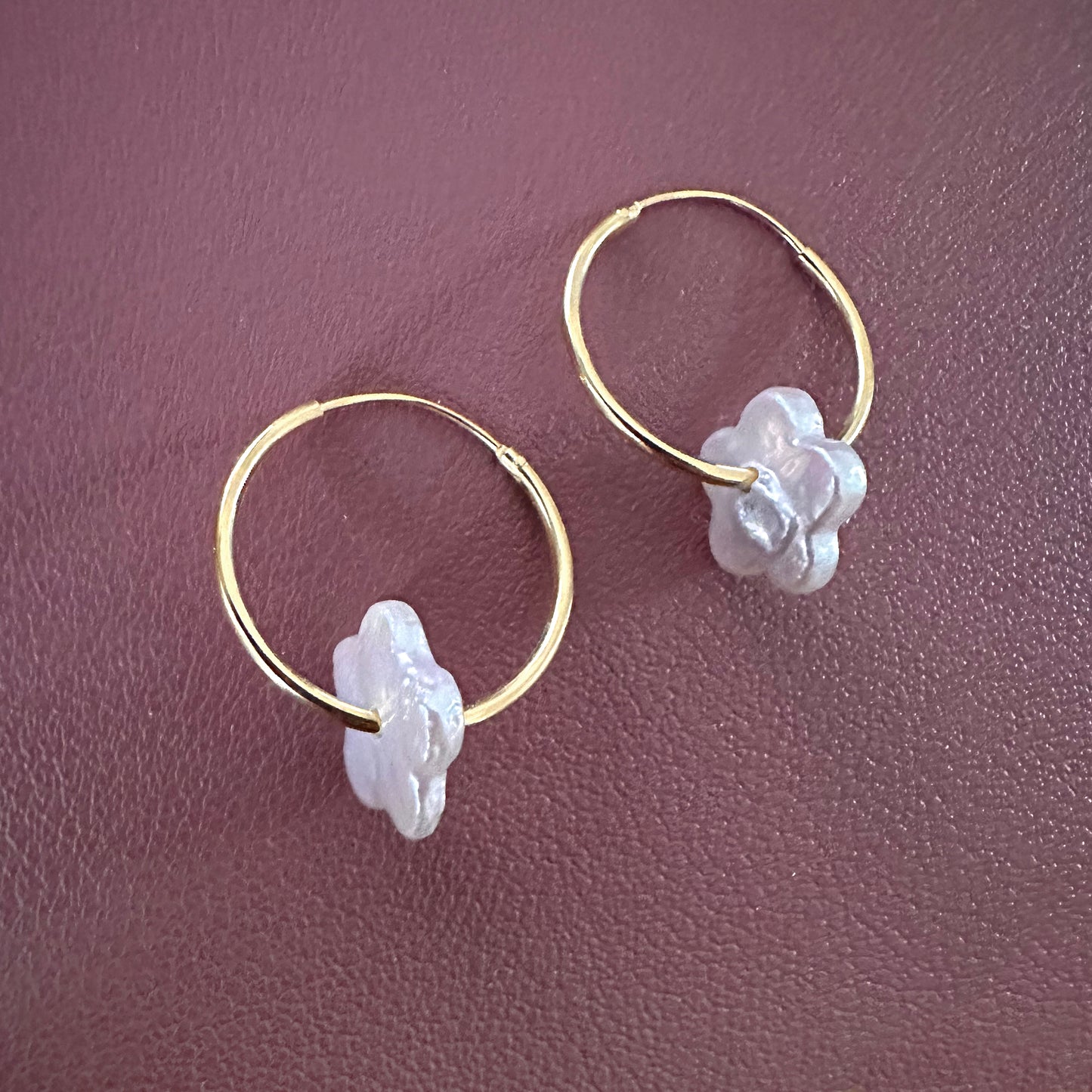 Cloud Hoop Earrings